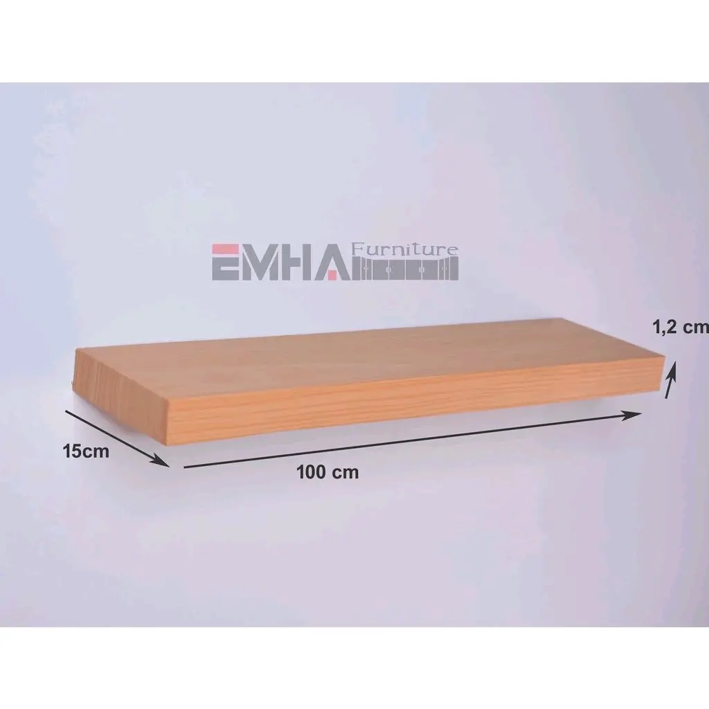 AMBALAN LEBAR 15 CM (P 120&100&80)/RAK GANTUNG/RAK STB/RAK DINDING KUNING KAYU Dipasang di Dinding/ Anti selip/ rak murah/ rak bungah/ rak dapur/ rak minimalis/ rak isi 3/ rak settop box/ rak tv/ rak buku/ rak kamar/ rak tamu