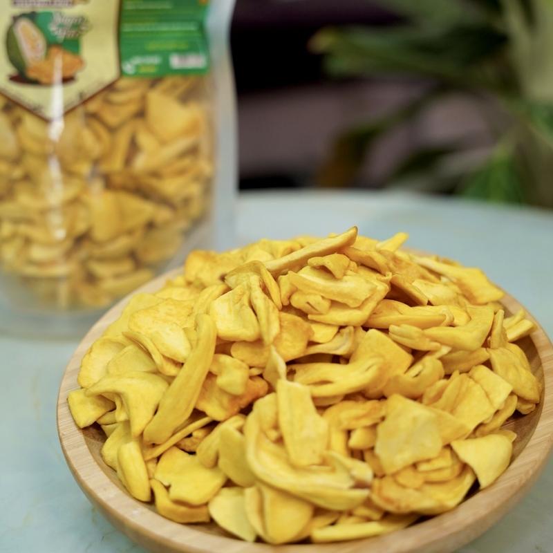 Combo 4 Mít sấy Vụn 1KG AnFood Giòn, Xốp, 4 bịch 250G không đường, thay thế Snack Ăn Vặt, Trái cây sấy giòn Thức Ăn ngọt ngọt đường-trái cây tươi hảo hảo