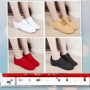 Sepatu Kanvas Sepatu Boot Tari Sedang Sepatu Line Tari Belly Tari Salsa Latin Kostum UKR-929