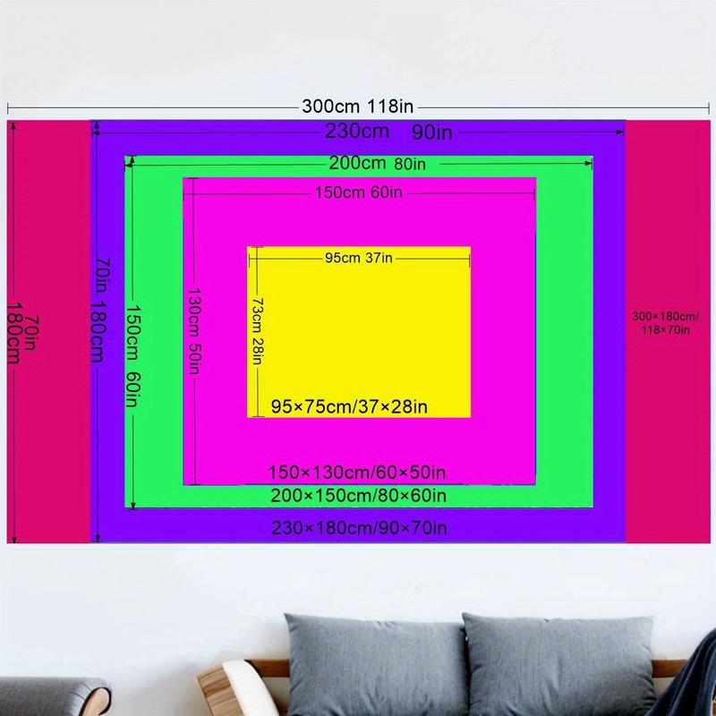 Product Introduction of UV Reactive Blacklight Tapestry - Glow-in-the-Dark Skeleton & Psychedelic Space Design, Cool Neon Wall Hanging for Bedroom Decor and Party Backdrop, Perfect for Room Decor 5