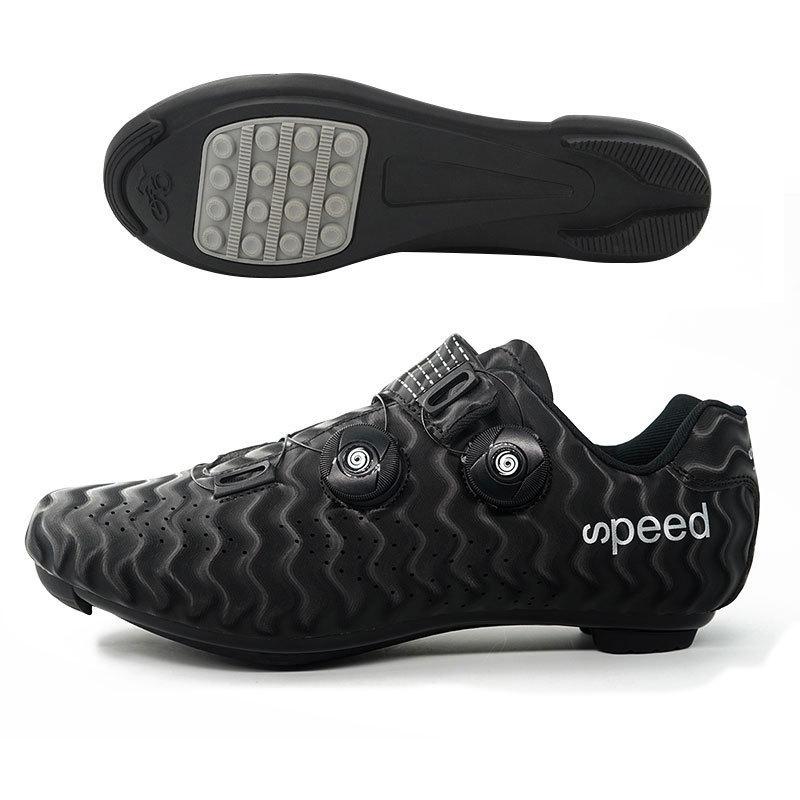 Product Introduction of Factory Direct Sale Road Race Outdoor Bicycle Cycling Shoes Double Swivel Buckle Large Size Export Lockable Cycling Shoes No 24