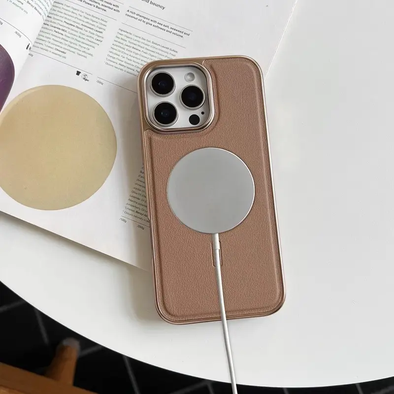 Mạ điện từ trường hút ShouJiKe được áp dụng cho khu vực được gọi là vỏ não iPhone16, 15promax, 14pro, dán da của viền 13 phòng ngã BaoHuTao 1
