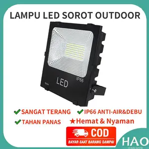 [HAO] LAMPU LED SOROT/LAMPU TEMBAK FLOOD LIGHT/PANCARAN SOROT10W/20W/30W/50W/100/200W PUTIH/KUNING Sorot/SLIM Apellite