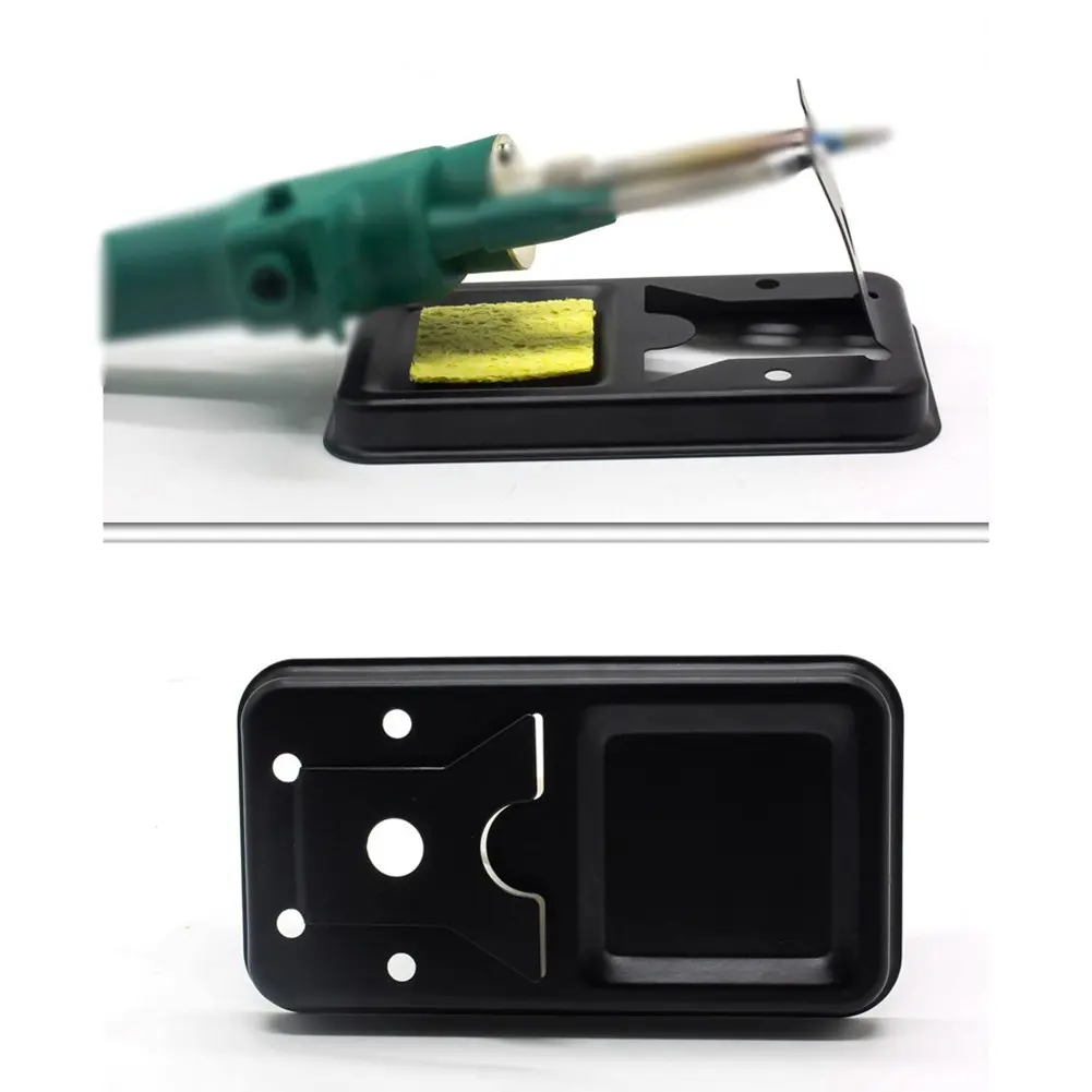 Electric Soldering Iron Stand Holder With Cleaning Sponge Welding Accessories