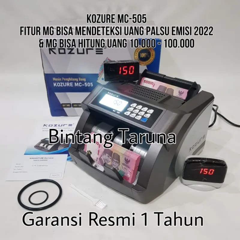 Mesin Penghitung Uang Kozure MC-505 Money Counter Kozure MC505 Mesin Hitung Uang KOZURE MC 505