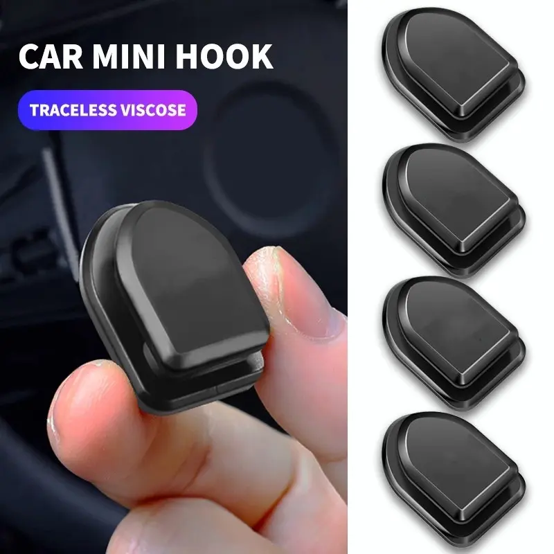 1/4 Móc Dán Treo Đồ Gắn Tường Tiện Dụng Cho Xe Ôtô, Xe Hơi Phụ Tùng 0