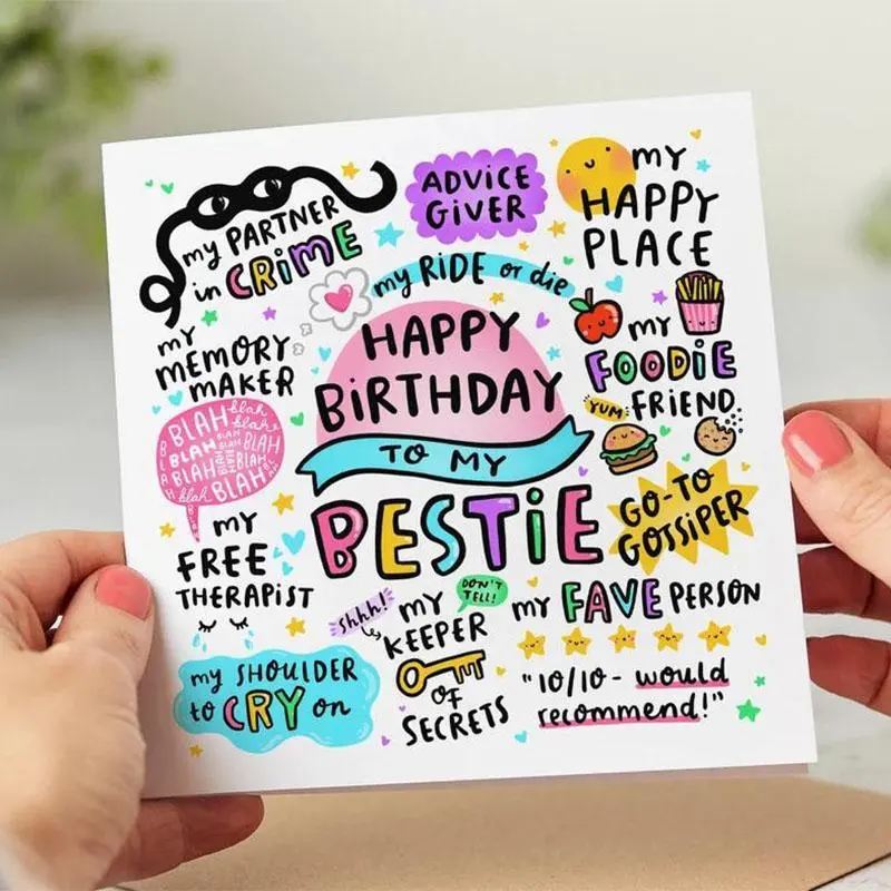 Happy Birthday Card, Letter for Sister, Birthday Gift for Sister, Special Birthday Card, Handmade Card with Envelope 0