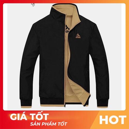 [TD] khoác nam teen thêu logo 2 mặt mặc được bao chất bao chất-A1084 1