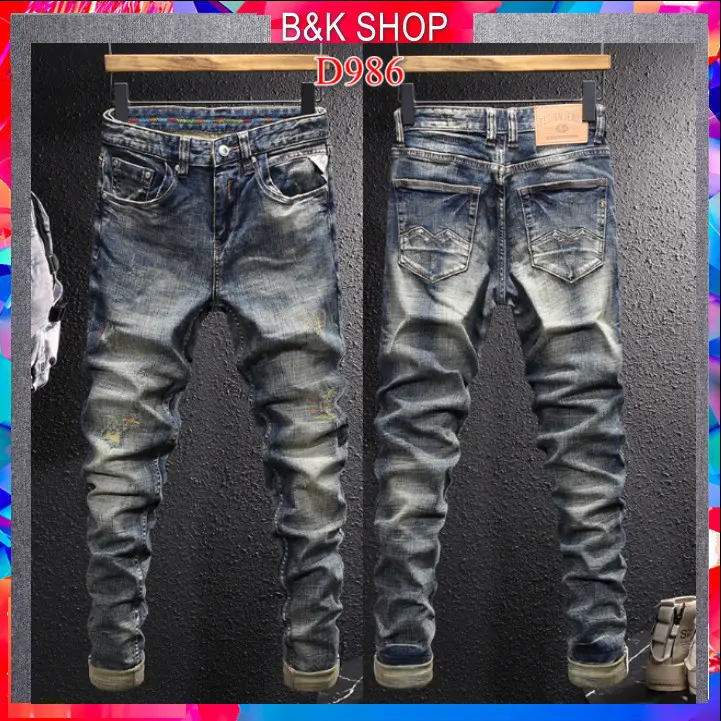 QUẦN JANE NAM [ 986 - CAO CẤP] Menswear Kem Jean Pants Tim 7