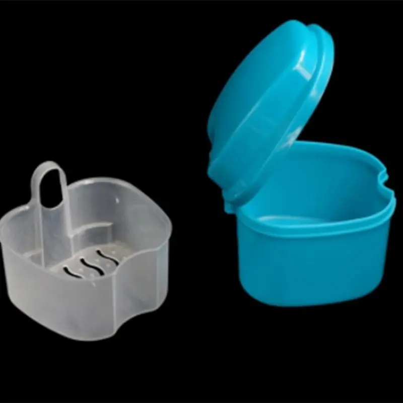 Denture Storage Box with Hanging Mesh Container
