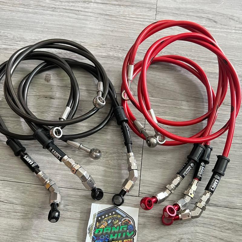 Dây dầu Hel bấm 45 độ khớp Inox304 CNC ( Gắn Được Mọi Dòng Xe )