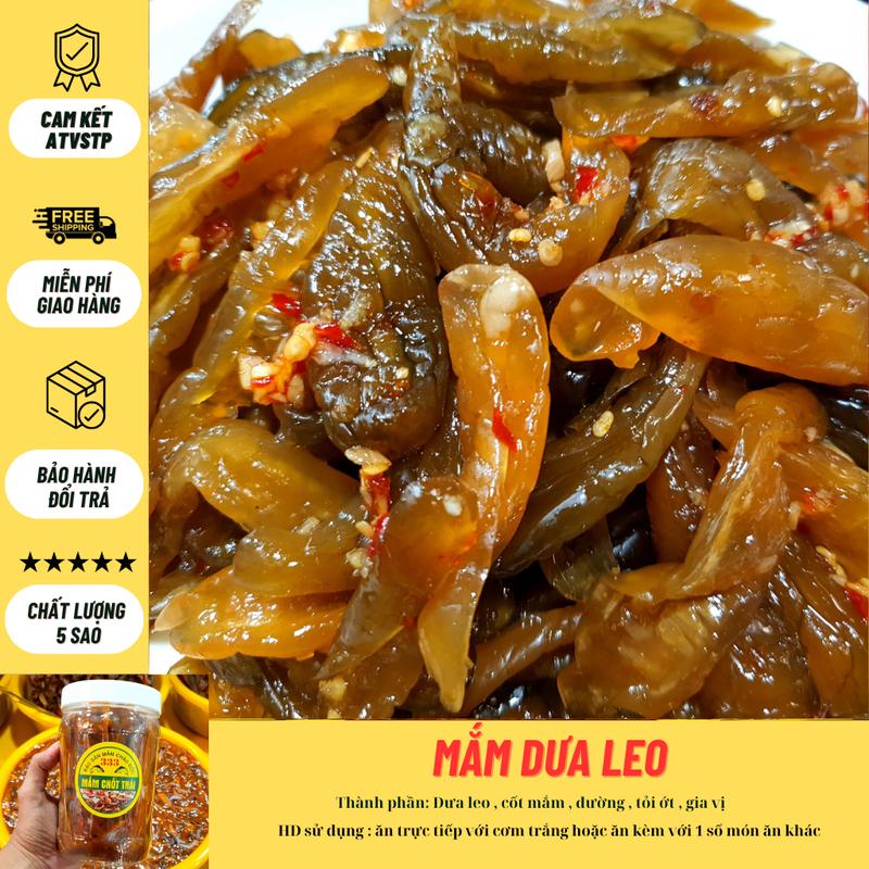 Mắm dưa leo trộn sẵn châu đốc - hũ  500gr Food Ăn Vặt