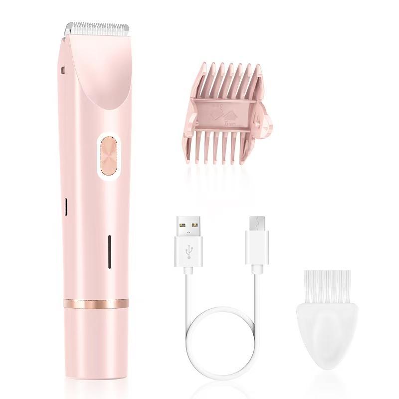 Product Introduction of Electric Hair Trimmer Kit, 1 Count Rechargeable 2 in 1 Body & Face Hair Trimmer & Accessories, Waterproof Hair Removal Tool for Women 0
