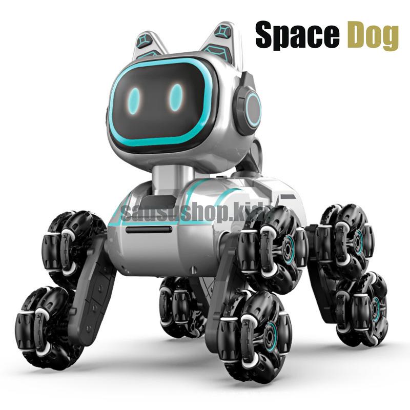 Đồ chơi Chú Chó Space Dog thông minh 8 bánh, model Robot Mới Lạ, bin sạc Pin Toy