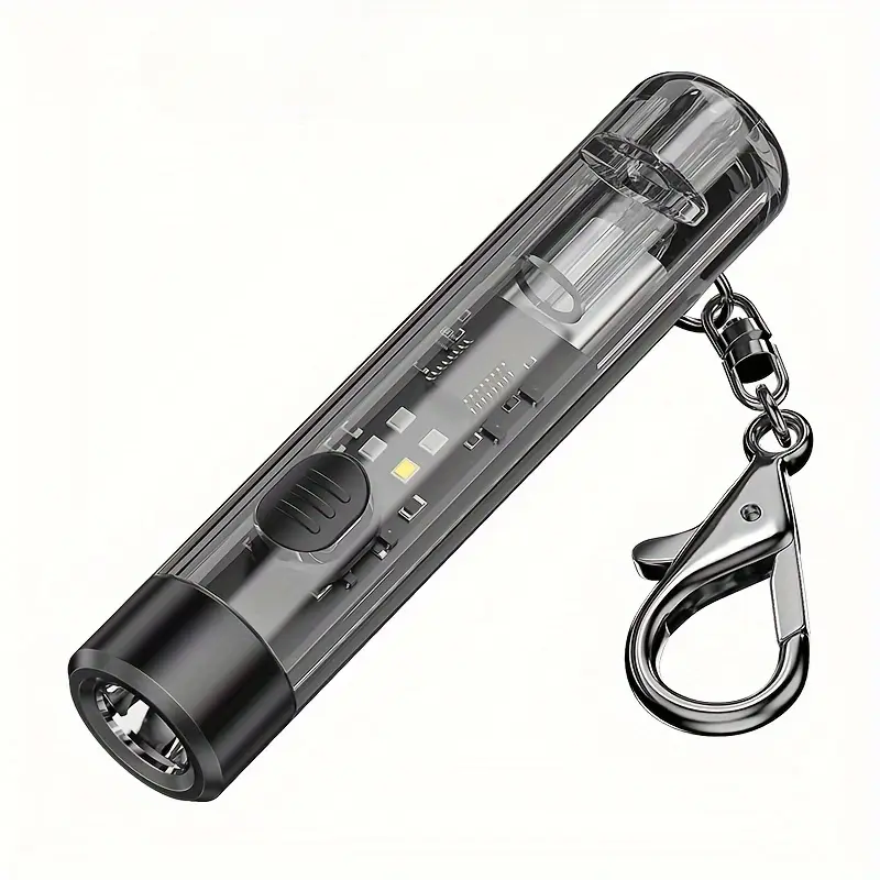 Mini Work Light Small COB Keychain Light Super Bright Rechargeable Waterproof Flashlight With Keychain For Family Daily Use Outdoor Activities Emergencies