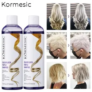 Kormesic  Purple Shampoo Hair Color Shampoo with Anti-Brass Remove Yellow Hair Dye Permanent Pure Brass Toning for Bleached and Colored Hair / Hair Color Shampoo 275ML