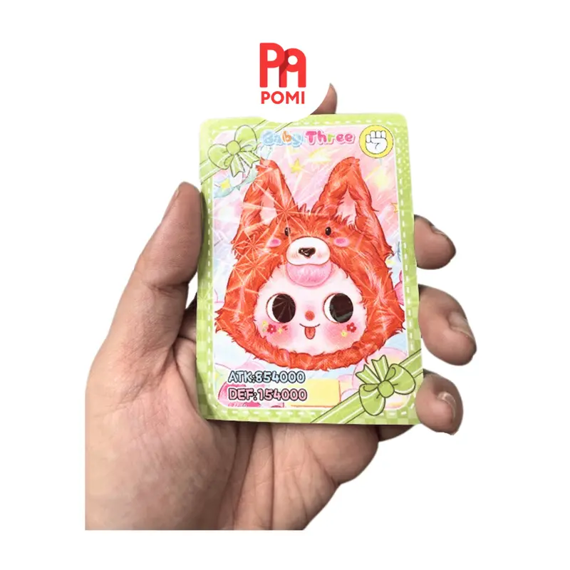 Combo 36 túi thẻ - 288 thẻ bài 3D lấp lánh - Baby Three Migo Thỏ thị trấn cực xinh cho bé - Đồ chơi POMI 5