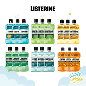 Triple Pack 3 Pcs Listerine Antiseptic Mouthwash Obat Kumur Antiseptik 500ml BPOM