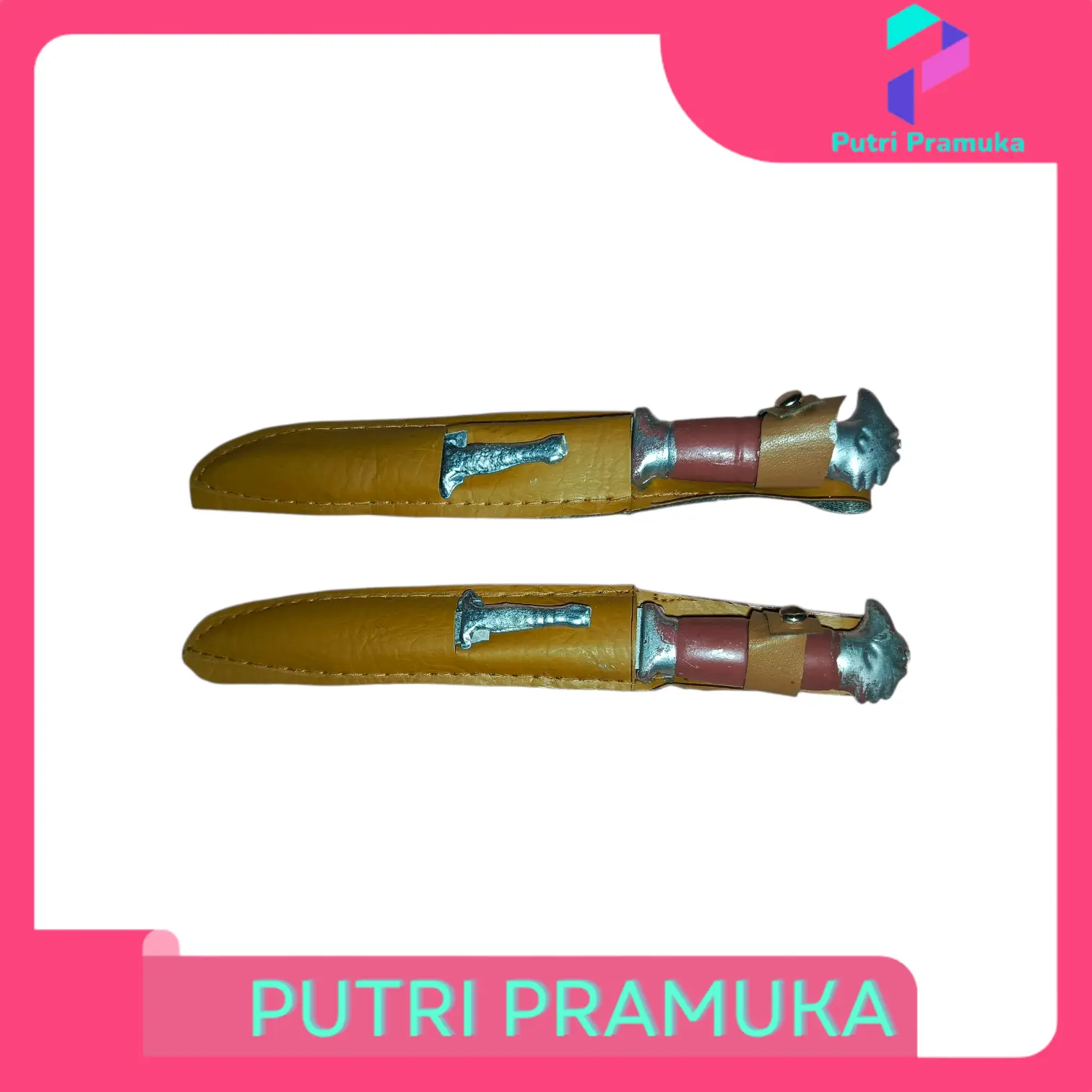 2pcs Pisau Pramuka Dobel Penggalang Penegak/SMP SMA Ukuran 16cm