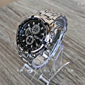 [COD] JAM TANGAN PRIA TERBARU - STAINLESS STEEL - CASUAL - MEWAH - RANTAI FULL - FREE BATERAI Analog - Quartz - Stainless Analog Bisnis Analog Kemewahan Watches Elegan