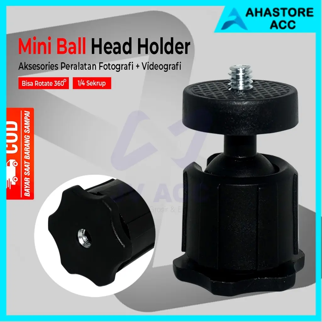 MINI BALL HEAD TRIPOD TRIPOT PENYAMBUNG HOLDER MURAH