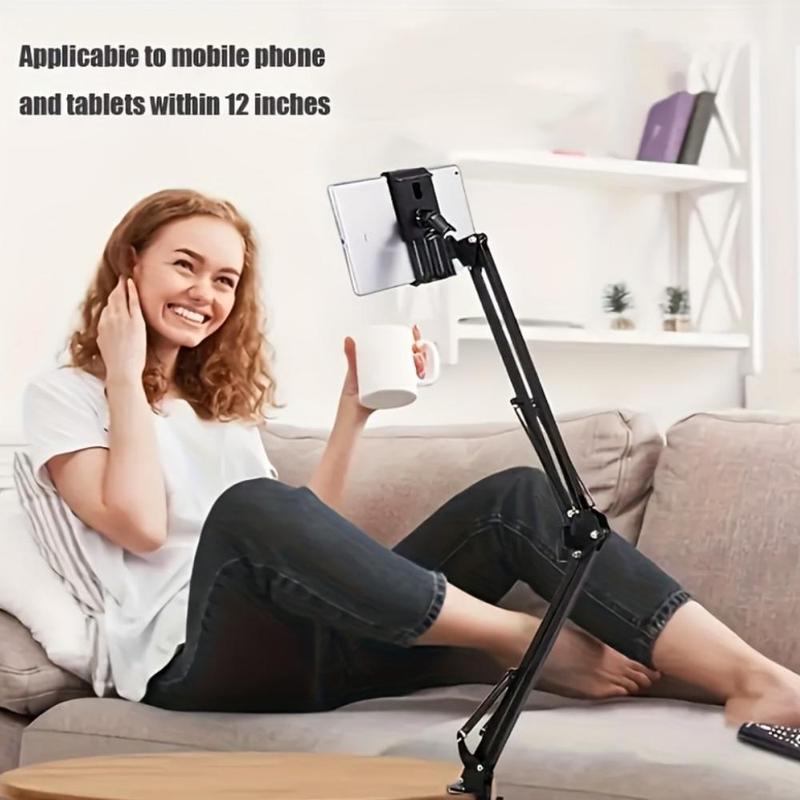Adjustable Desktop Tablet Holder, Foldable Tablet Arm Clip, Flexible Desktop Tablet Stand for iPad 3