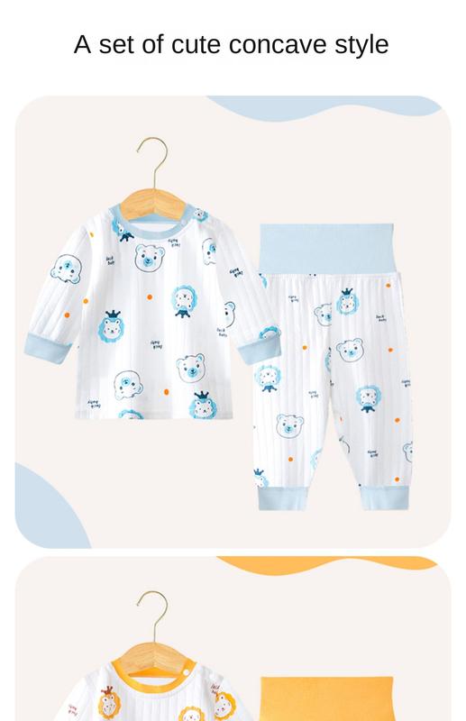 Product Introduction of Bộ Quần Áo Mùa Thu Cho Em Bé Chất Liệu Cotton Nguyên Chất, Đồ Lót Giữ Nhiệt Cho Trẻ Em, Áo Liền Quần Dài Cho Em Bé Đồ Ngủ Xẻ Tà Cho Bé Trai, Thích Hợp Cho Bé Gái, Lý Tưởng Cho Cơ Sở Mùa Xuân Và Mùa Thu Thun 14