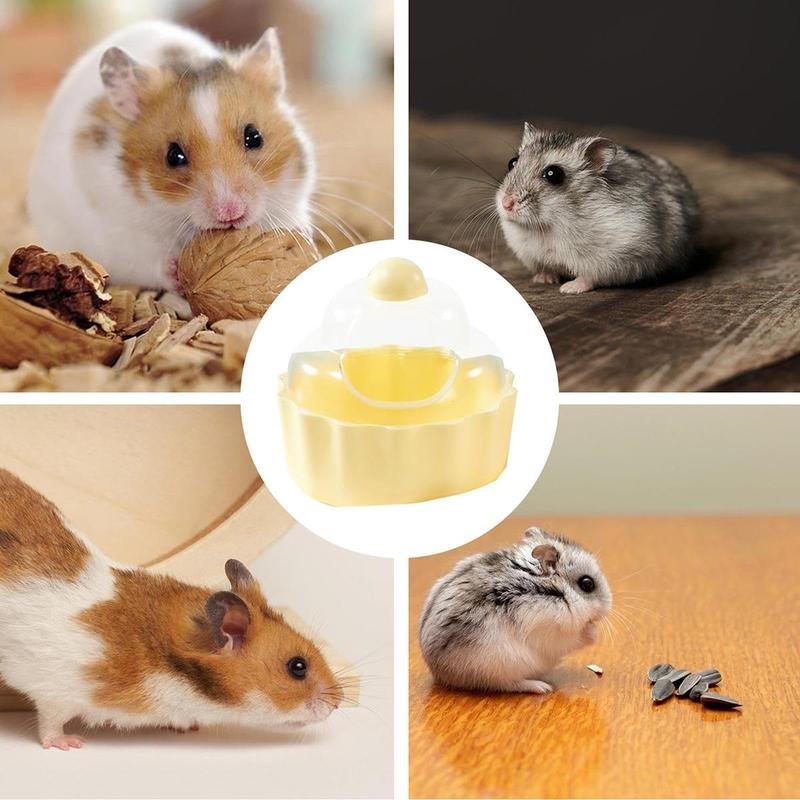 Adorable Transparent Hamster Bathtub & Sand Box | for Hamsters, Chinchillas & Mice | Pet Accessories, Hideout & Bath Supplies #HamsterToys #SmallPetBath #PetAccessories #HamsterBathroom #TransparentPetBasin #SmallPetHideout 6
