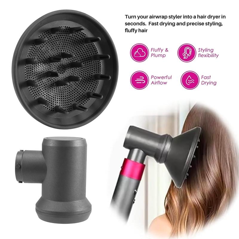Diffuser and Adaptor for Dyson Airwrap Styler,Turn Your Airwrap Styler Into A Hair Dryer in Seconds 1