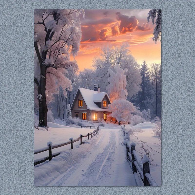 Winter Snowscape Canvas Print - Durable, Non-Fading, High-Definition ...