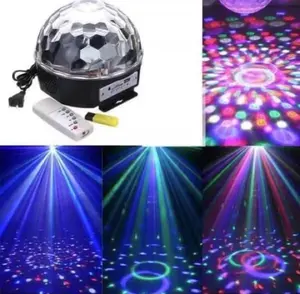 Alat-alat Musik LED RGB Lampu Panggung + Pengeras Suara USB, Indah dan Romantis DJ, Karaoke & Elektronik Pencahayaan Musik untuk Rumah Dekorasi Festival Pesta Baterai