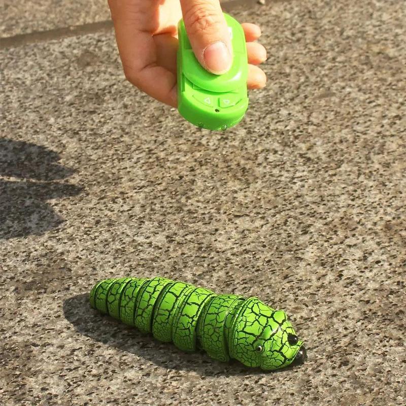 Product Introduction of New And Unique Simulation Remote Control Caterpillar Electric Trick Simulation Toy Insect J5L0 39