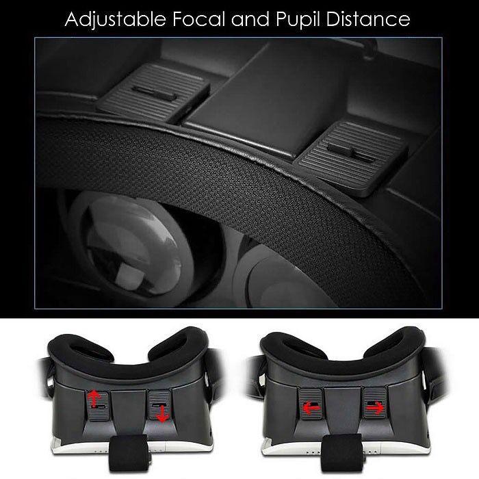 Product Introduction of Virtual Reality 3D Movie Gaming Glasses AR VR Box Cardboard Anti Dust 360 Realiti Maya Virtual Reality Glasses White Black 5