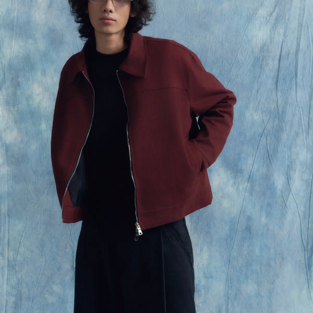 Áo Khoác STAVE Kaki Form Boxy | Son Đỏ Đô Menswear