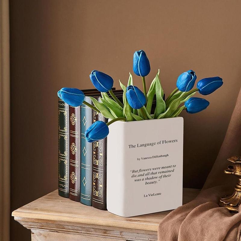 Product Introduction of Modern Floral Arrangement Book Vase Artistic Home Decor Flower Vase Decorative Book Decor Accents 14