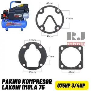 Lakoni Imola 75 075HP 3/4HP Paking Gasket Kompresor Angin