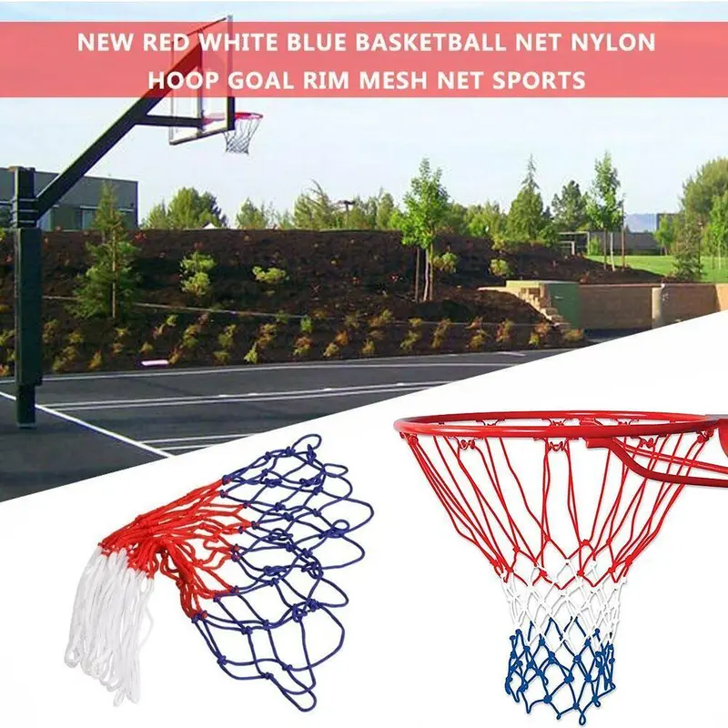 Lưới Bóng Rổ, Thay Thế Đường Kính Ren, Chất Liệu Nylon, Thích Hợp Cho Tất Cả Các Vành Mục Tiêu, Vòng Thời Tiết, Kích Thước Tiêu Chuẩn, Sử Dụng Ngoài Trời, L8O0 3