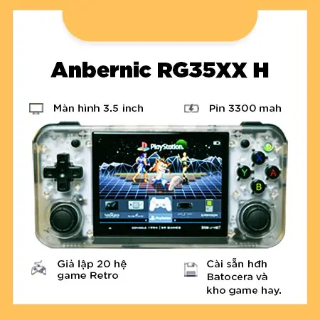 Anbernic RG35XX H - Cài sẵn hệ điều hành Batocera và kho game hay chọn lọc
