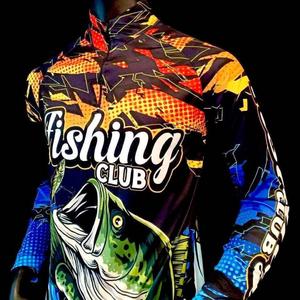 ชุดตกปลาและเสื้อป้องกันแสงแดด, เสื้อตกปลาแขนยาวมีฮู้ด ปรับแต่งชื่อฟรี สไตล์ชุดกีฬา ออกแบบปัก เหมาะสำหรับทั้งชายและหญิง สะดวกสบายและระบายอากาศได้ ป้องกันรังสียูวี