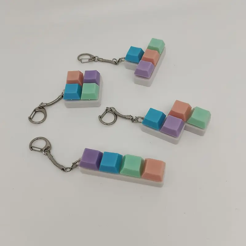Cube Design Phone Chain, 1 Count Cute Keycap Keychain Phone Lanyard, Phone Strap for Women & Girls, Universal Fashion Phone Accessories for Phone Decoration 5