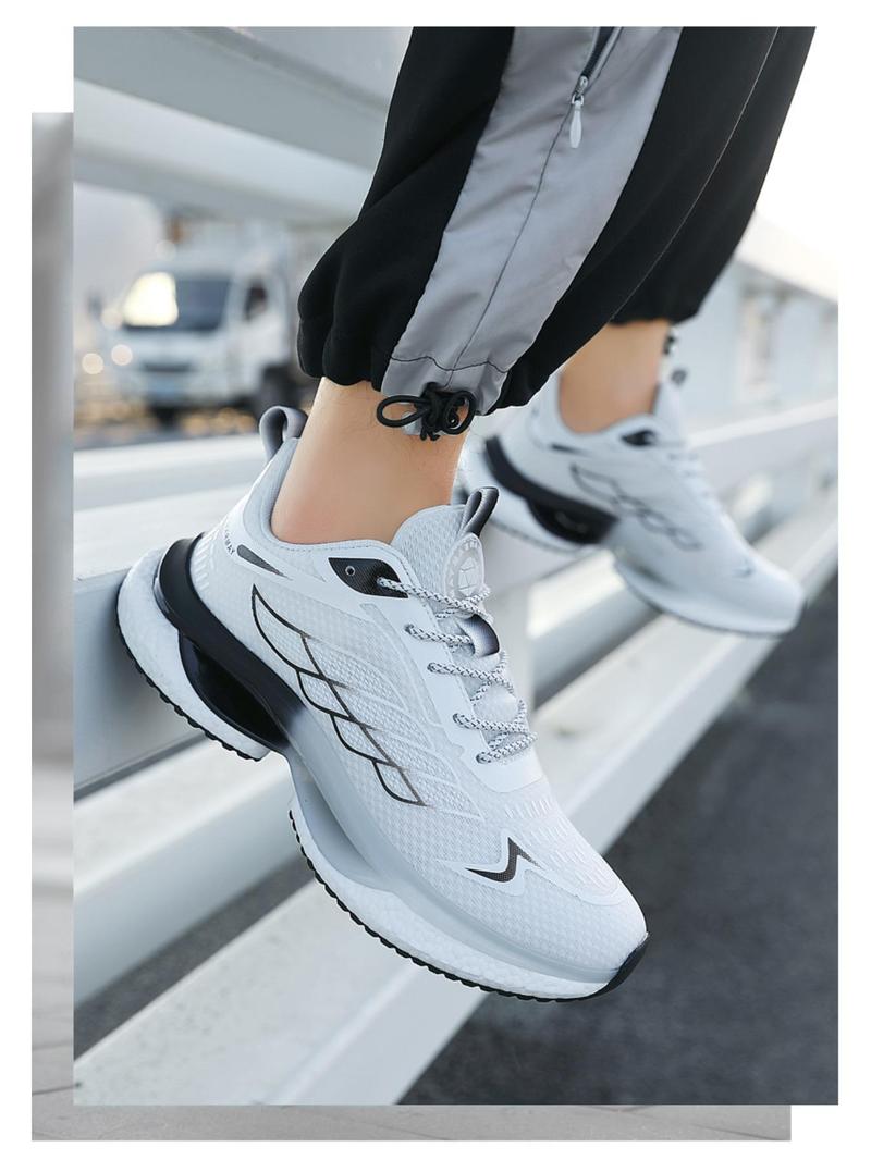Product Introduction of Women's Fashionable Lace Up Mesh Breathable Lightweight Running Shoes, Casual Comfortable Sports Shoes, All-match Round Toe Shoes for Daily Wear 5