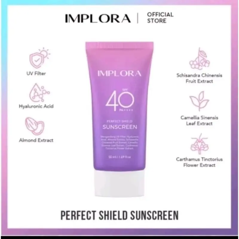 [PAKET HEMAT] IMPLORA PERFECT SHIELD SUNSCREEN SPF 40 PA++++ 2