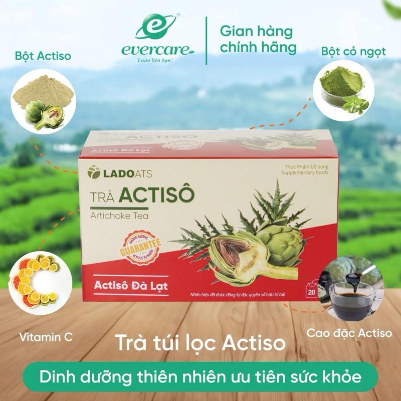 Combo 10 Hộp Trà Atiso túi lọc, trà LADOATS Actiso (Hộp 20 gói 2g gói), món quà sức khỏe từ thiên nhiên. 3