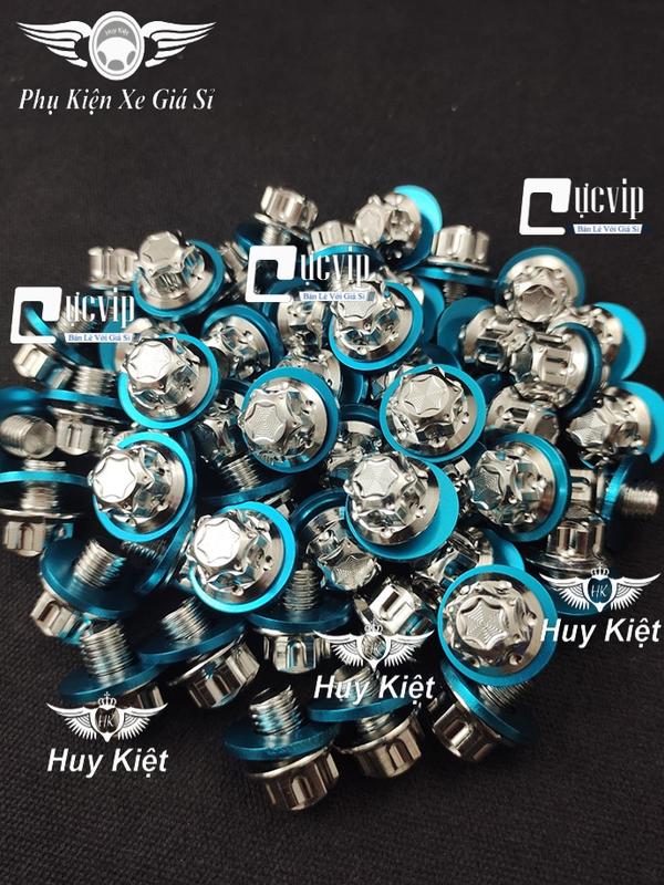  Ốc Chân Kính  Gương  Salaya M3 Inox 304  Tặng Lông Đền Xanh  Gắn Wave Dr Cub Fu AB Vario PCX Vision SH SH Mode Lead Sonic Win Ex Si NVX Yaz  Giá 1 Ốc  MS6383 