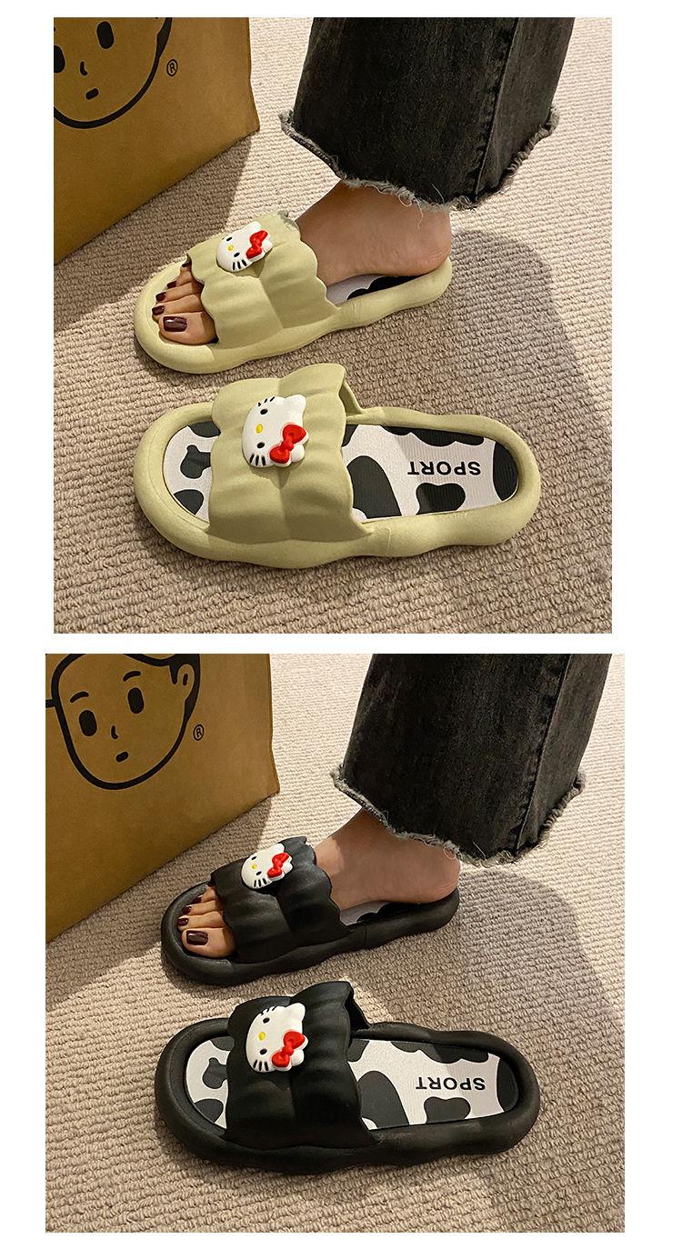 Product Introduction of Dép Hello Kitty, Thiết Kế Hoạt Hình Dễ Thương, Có Thể Đeo Ngoài Trời, Dép Hellokitty, Dành Cho Nữ, Đế Dày, Thoải Mái, Thích Hợp Để Tắm Trong Nhà, Dép Chống Trượt, Năm 2025 8