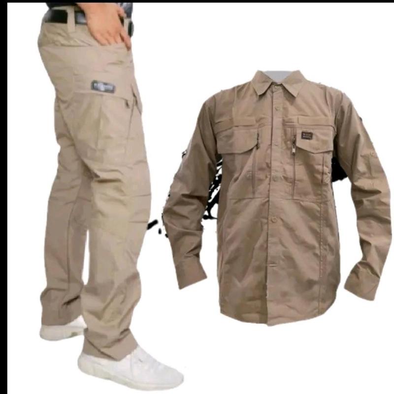 Setelan Kemeja dan Celana Tactical W-TAC Panjang untuk Pria Casual 8