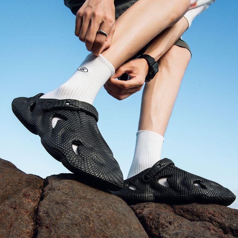 Waste Soil Wind Cocoon Breaking Series Men's Outdoor Casual 2025 New Beach Sports Two-Way Wear Driving Non-Slip Pump 4