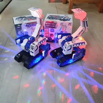 MAINAN ENGINEERING EXCAVATOR ROBOT 9805 XFATOR Baterai Lampu