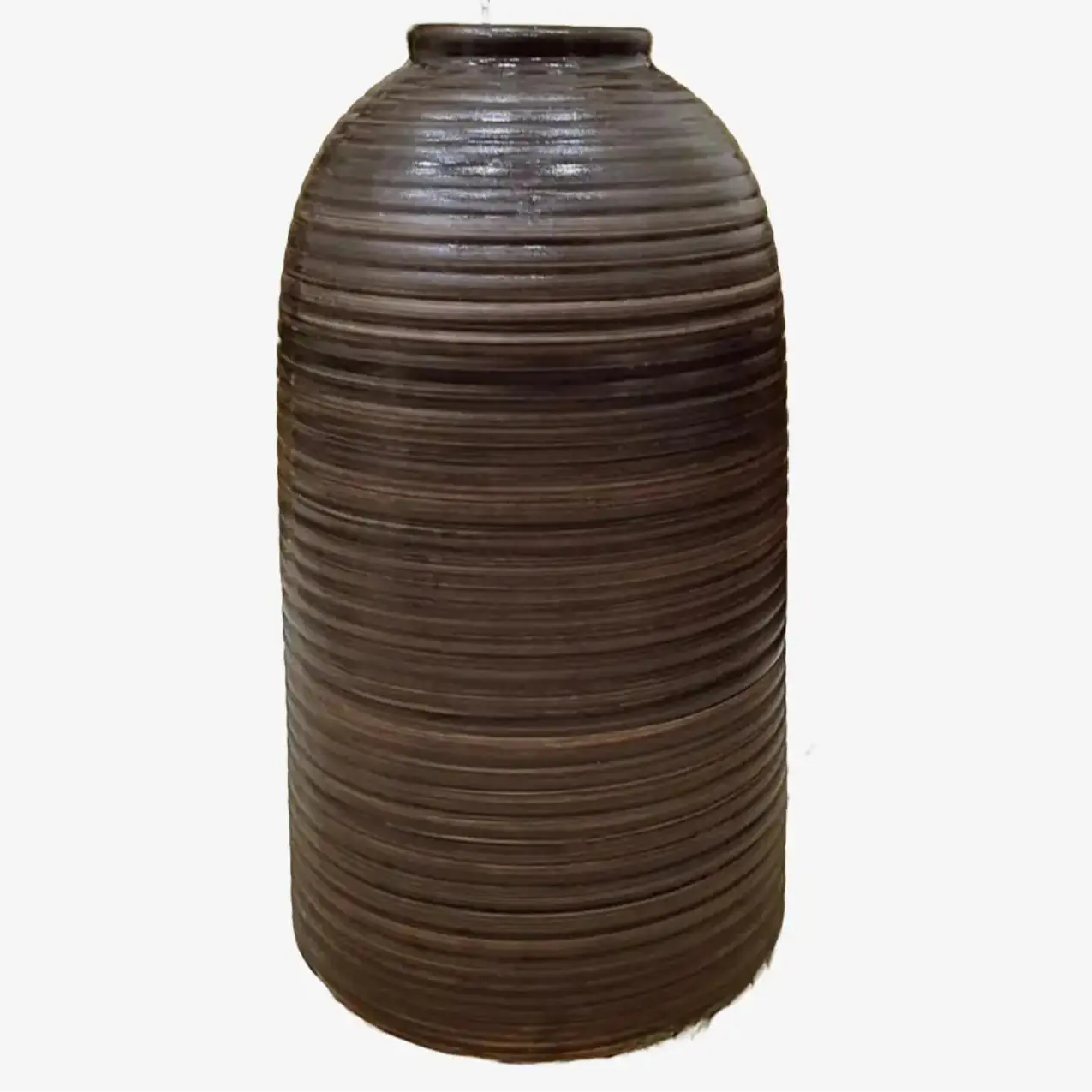 Bình Chuông Thon Decor Cao 30Cm, Bình Gốm Mộc Cắm Đào, Tuyết Mai.. Decor Phòng Trang Trí Nhà