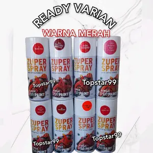 Pilok Cat Zuper 150cc Ready Berbagai Varian Warna Merah Spray Paint